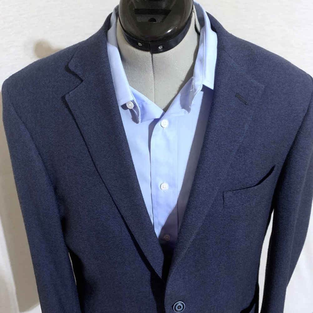 VTG 1960’s Union Made Navy Blue Sport Coat USA - Picture 4 of 15